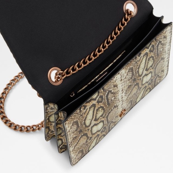 ALDO- Greenwald-Snakeskin Chain Shoulder Bag - Picture 3 of 12